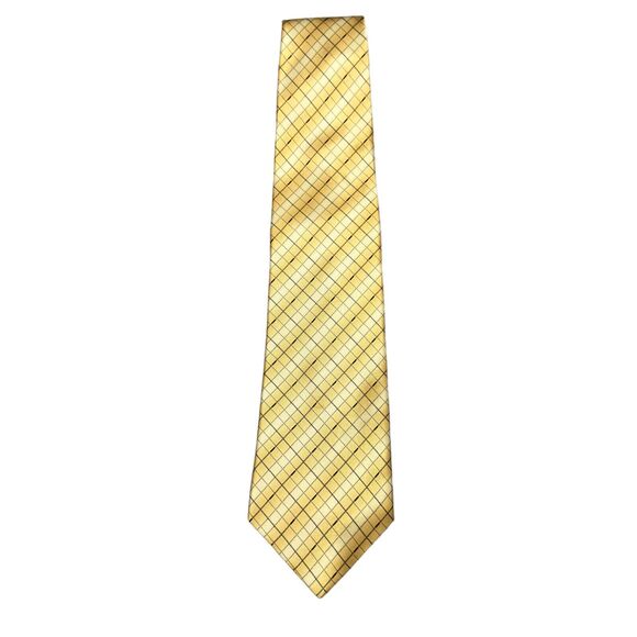 Life Style Mens Vintage Italian Dress Tie Geometric Diamond Pattern 59" 4" - Picture 4 of 11